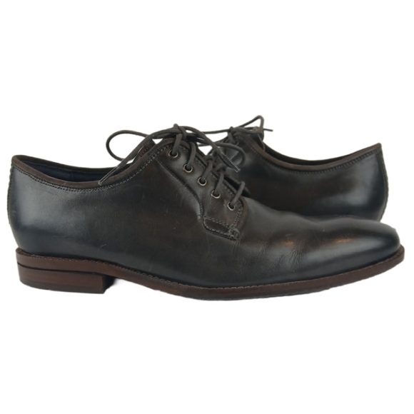 Cole Haan Warner Grand 360 8.5 Blue Brown Mens Postman Oxford Leather Lace Up - Picture 2 of 15